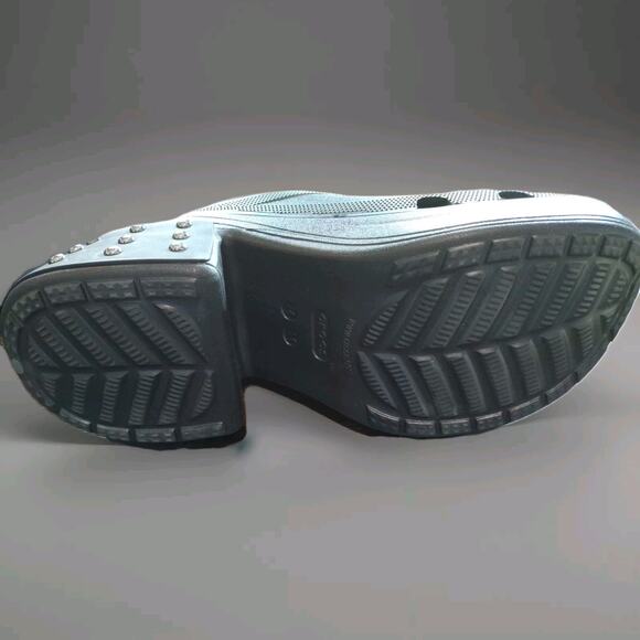 Crocs Siren Studded Platform Heel Clog Black Womens Size 13 / Mens Size 11 - NEW - Picture 5 of 5